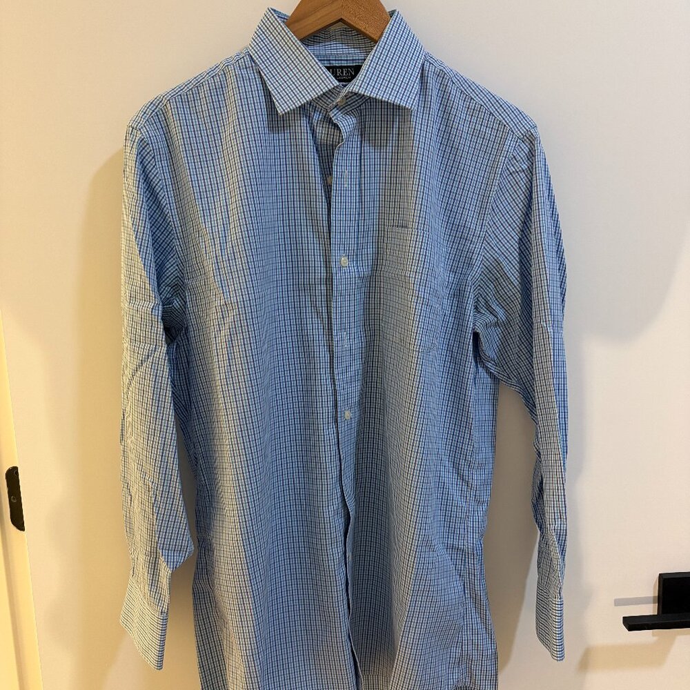 Vintage Ralph Lauren Blue Button Down (Large)